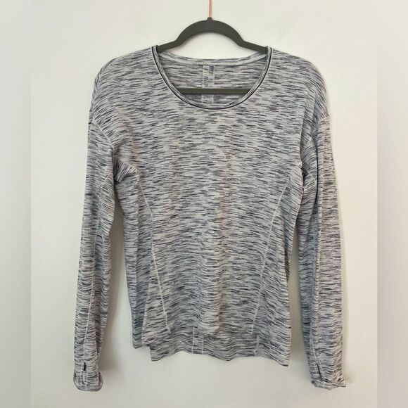 Lululemon Runderful Long Sleeve Womens Size Small See Measurements) Heather Dove - Picture 1 of 6